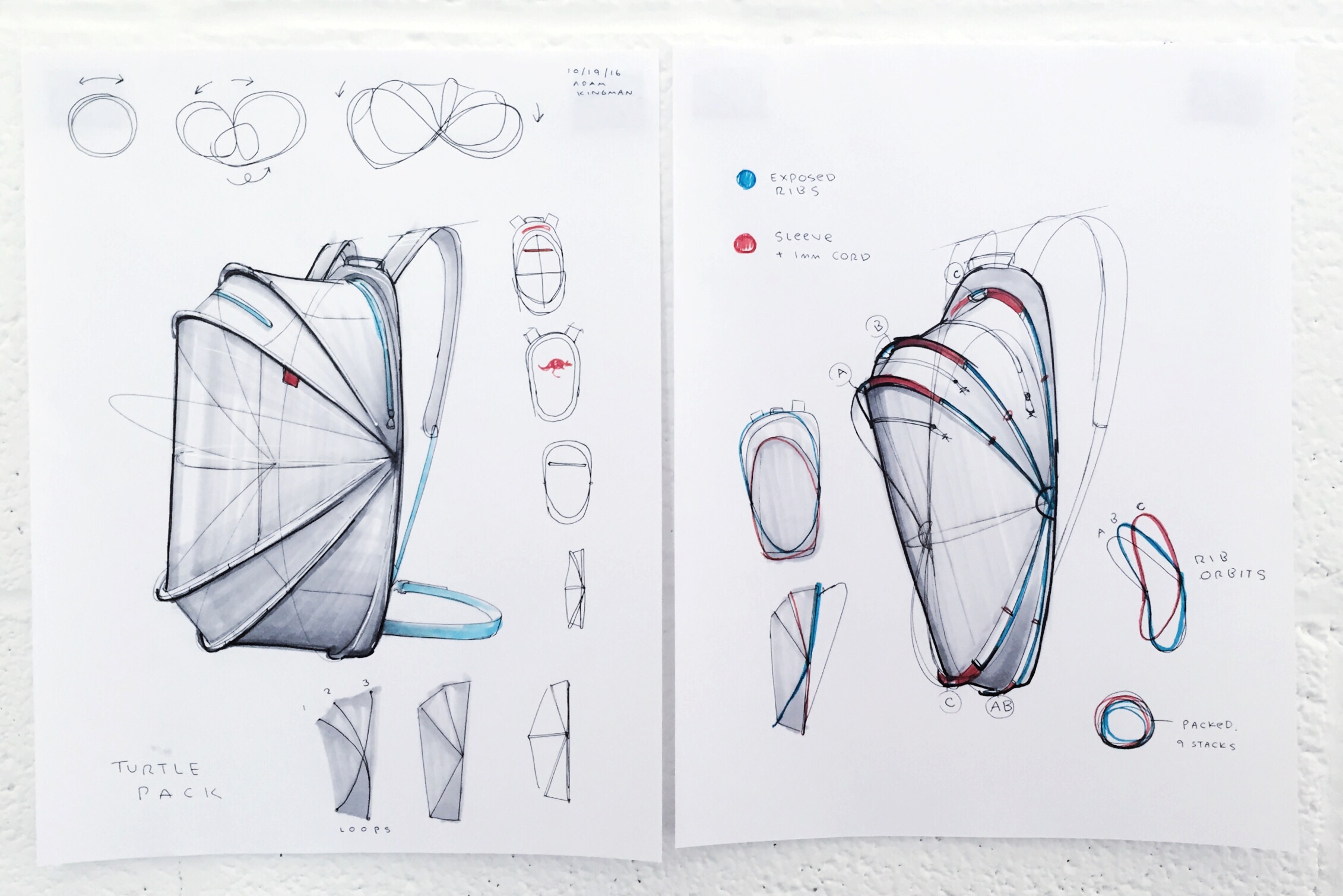 Form explorations. I'm learning towards a tapered base with three wires to create four panels. 