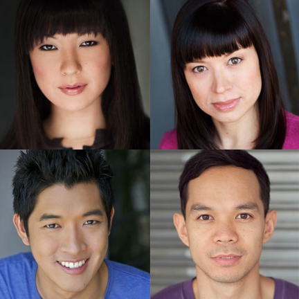 Amy, Vin, Tanya, and Jon in WHITE SNAKE at The Goodman Theatre in Chicago