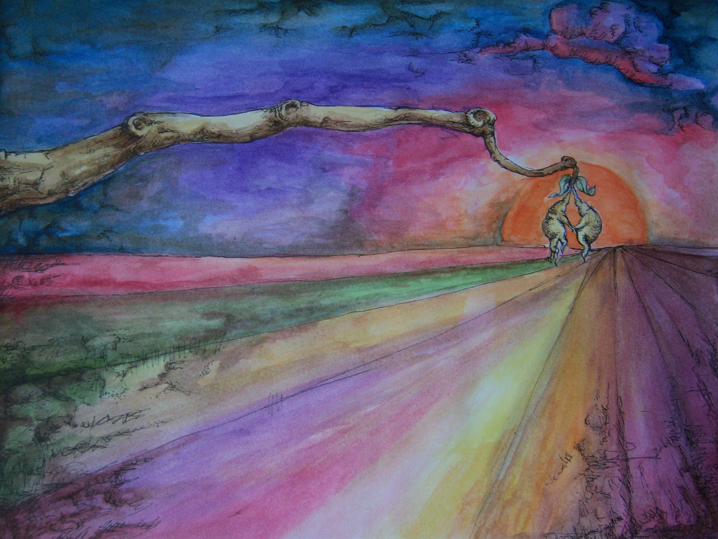 Sunset with Homunculi