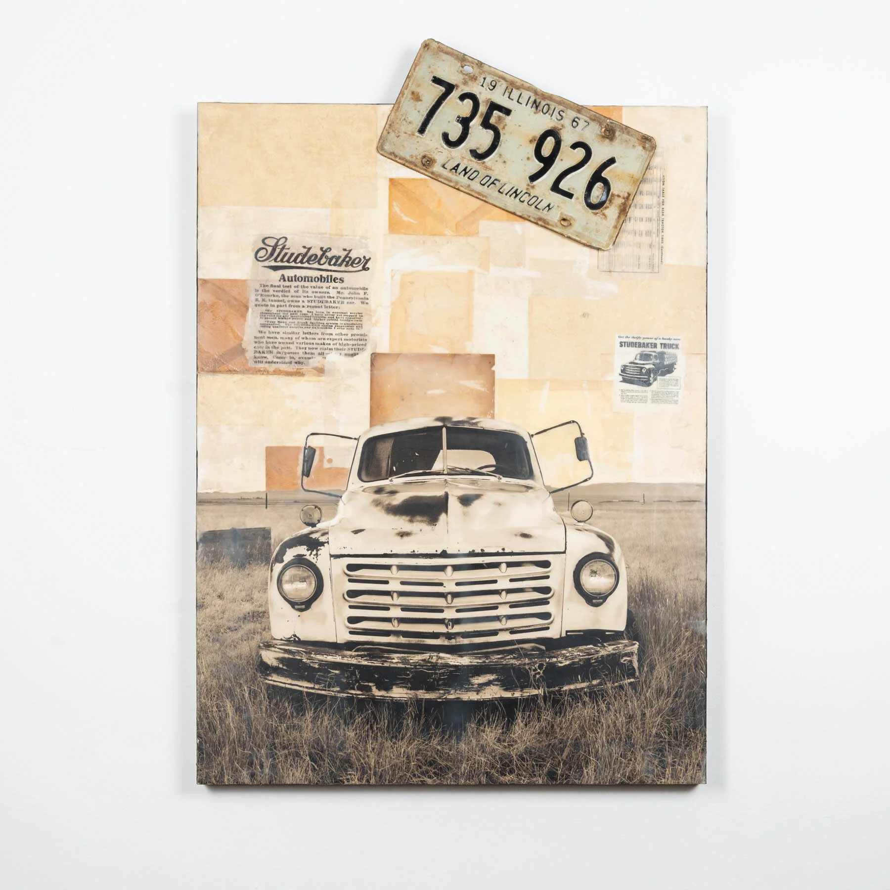 land of lincoln- Mixed Media Art - Susanne Helmert