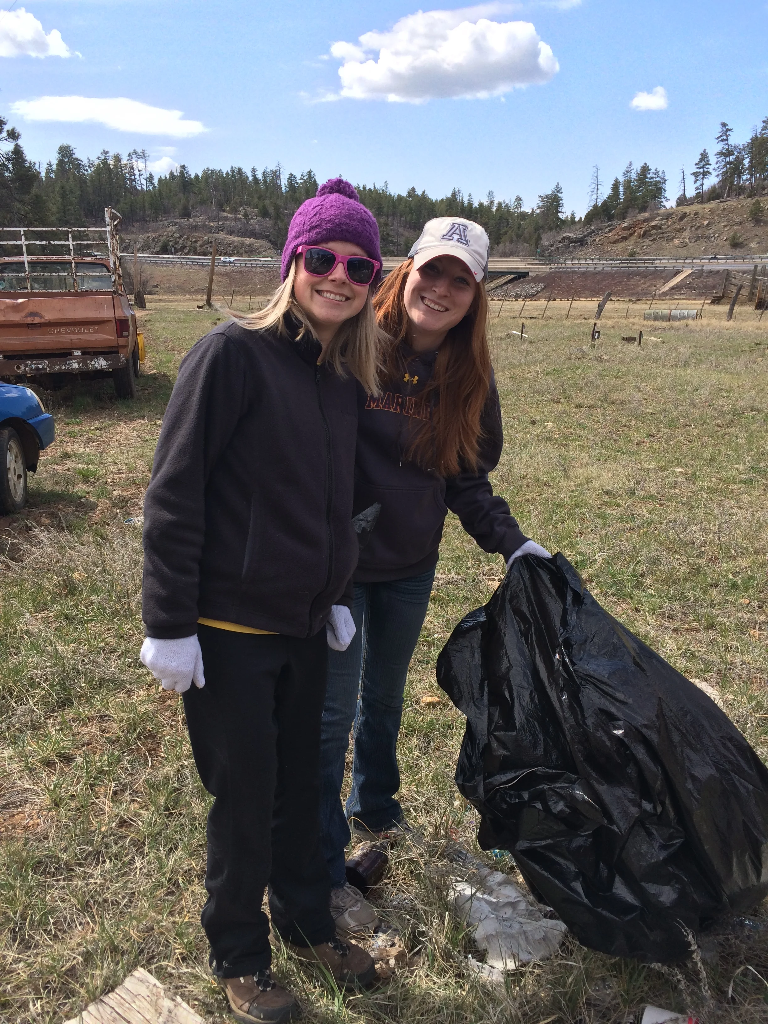 We were joined by some hard working NAU students, too!