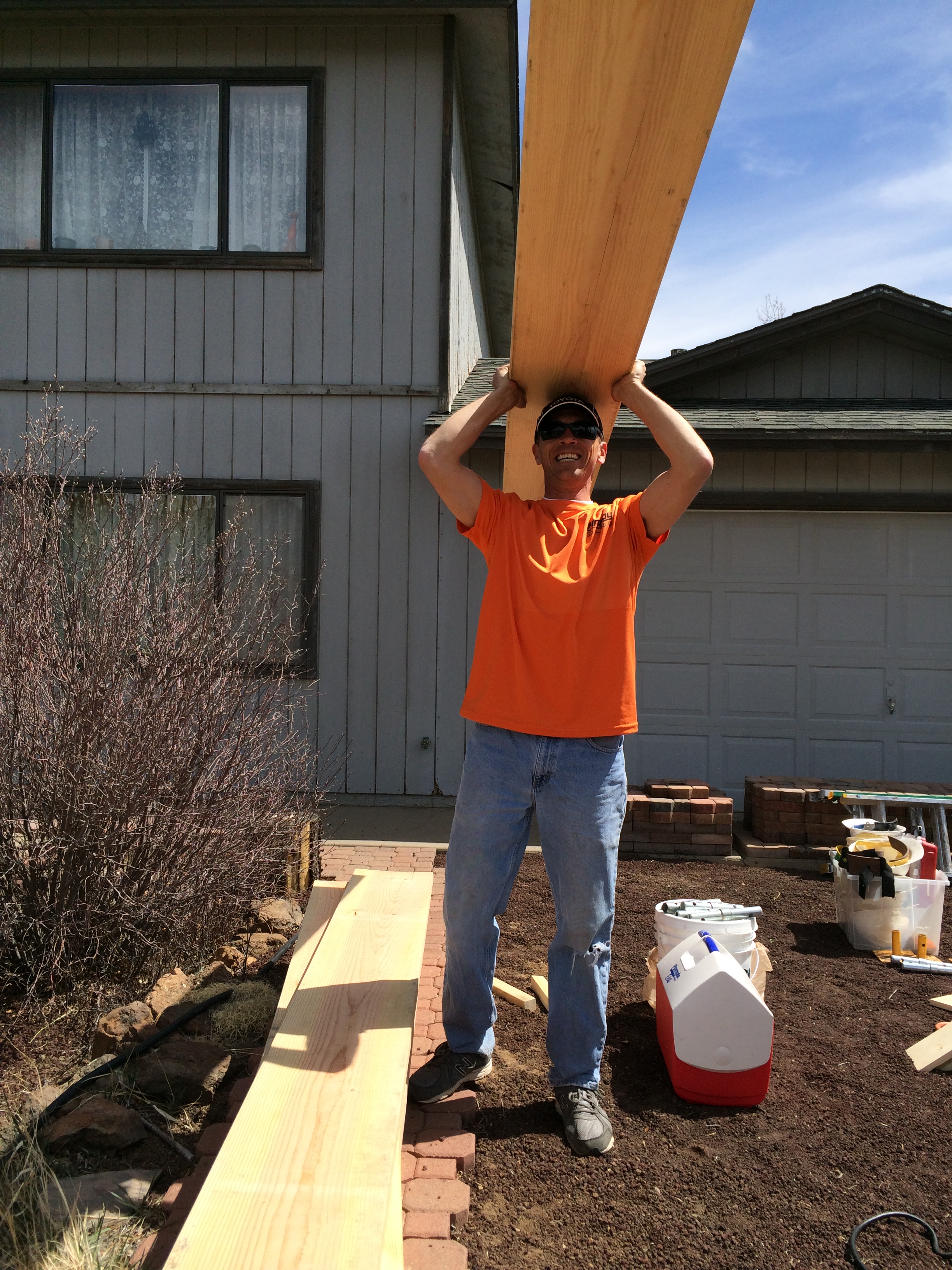 Mark from Findlay Auto Group used his head as we prepped our last site out in Doney Park.