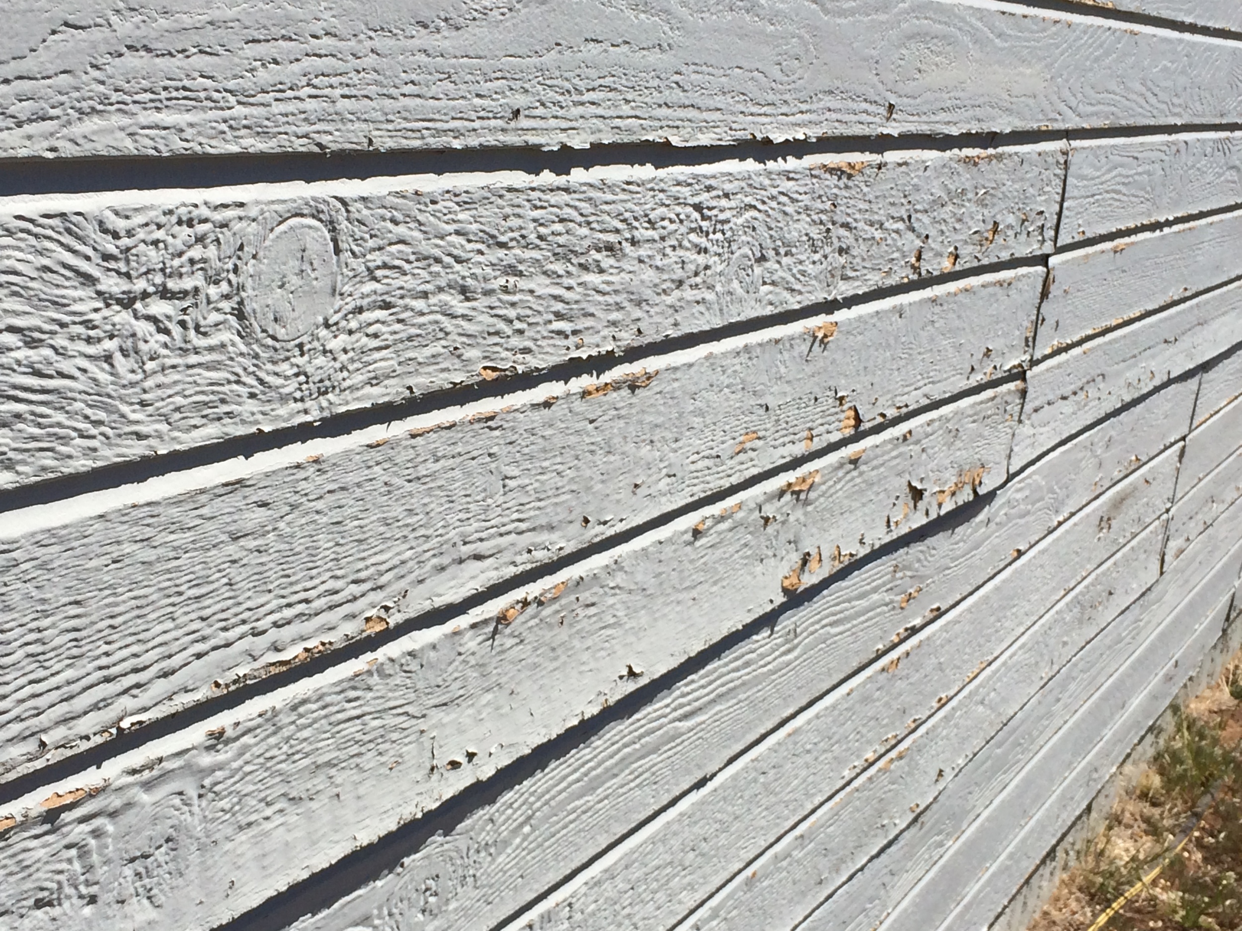 Chipping and other wear from wind and sun were common.