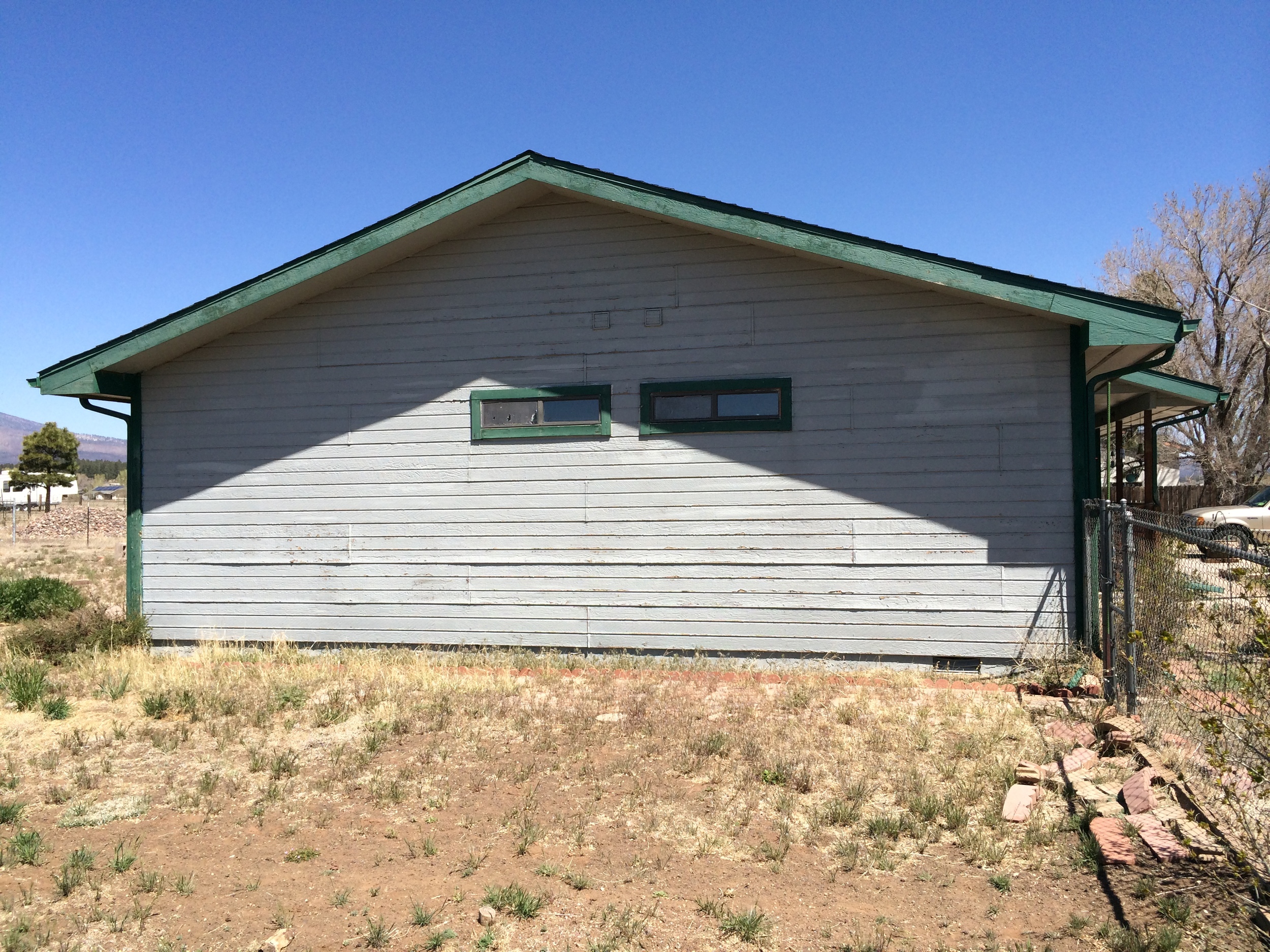 The southern side was weathered heavily, including serious discoloration.