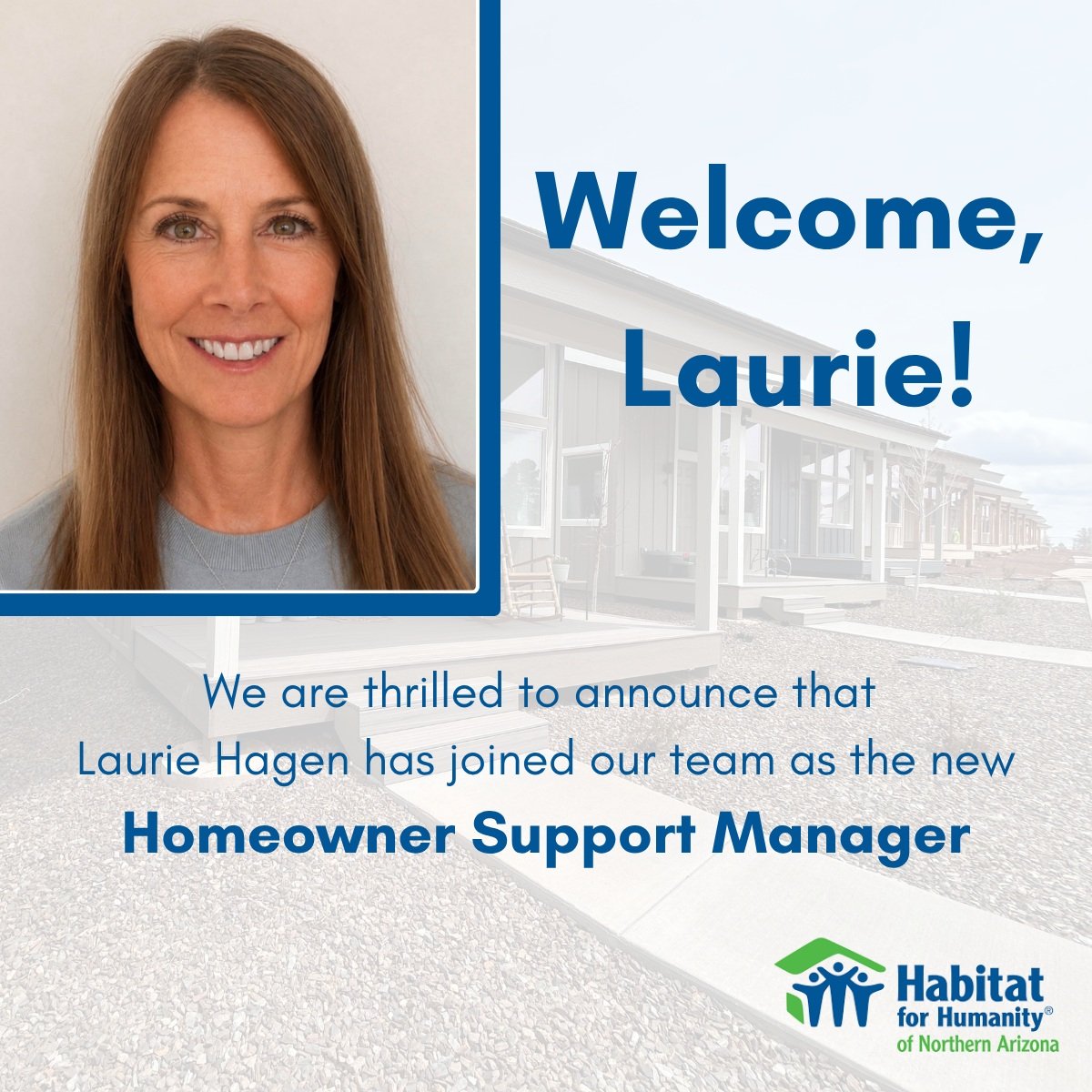 Welcome to the team, Laurie!