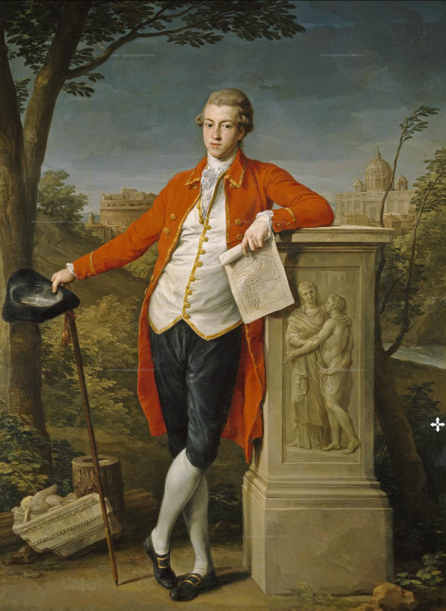Pompeo Batoni's portrait of Francis Basset, 1st Baron of Dunstanville.
