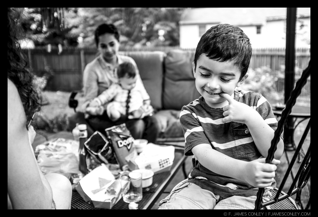 A genuine moment with meaningful context always beats a posed picture.