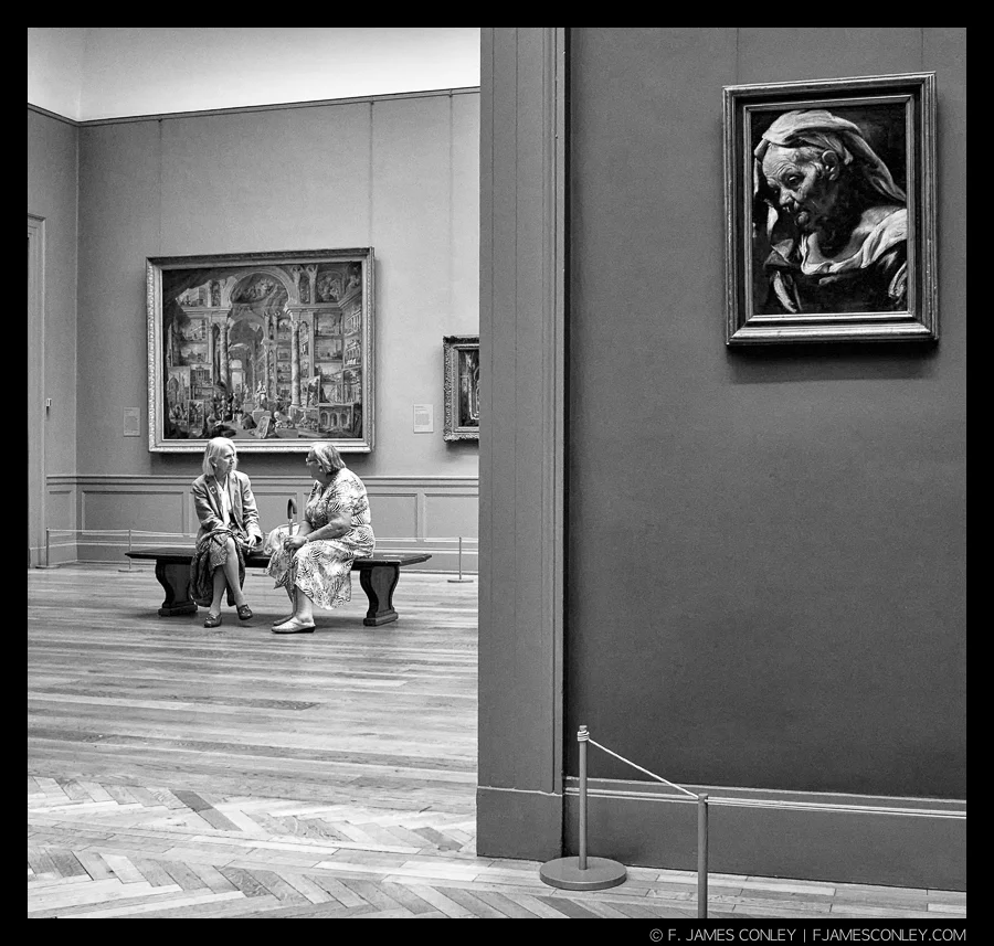 Conversation and connection are universal, and juxtaposition is often immediately understandable.