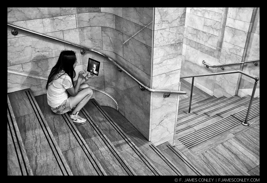 Lost in talking to her father about Grand Central.