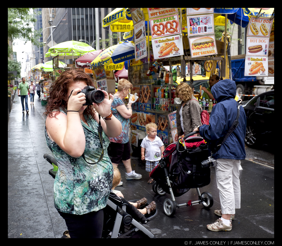 Lost in the viewfinder.