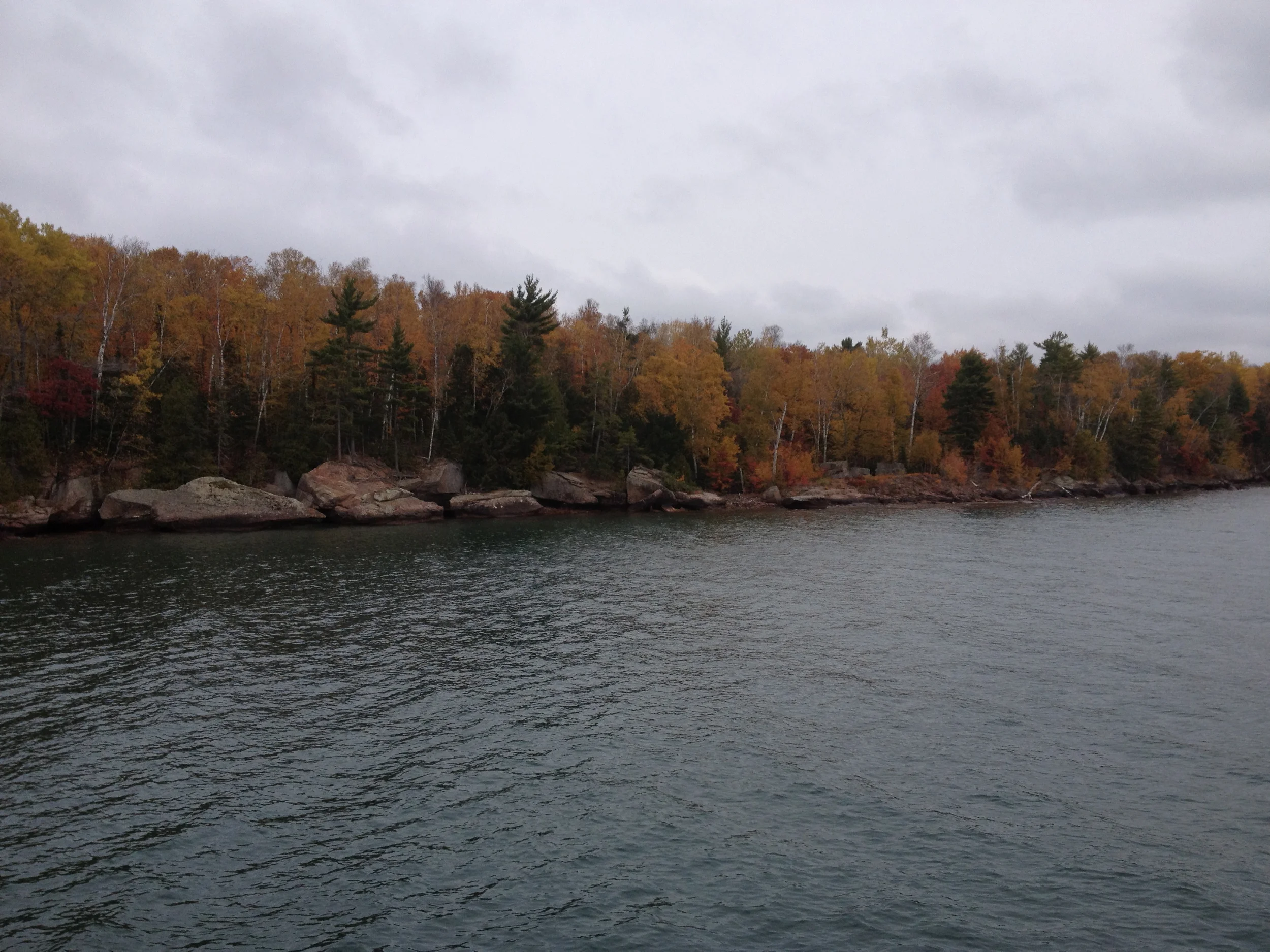Lake Superior's Apostle Islands in Fall.