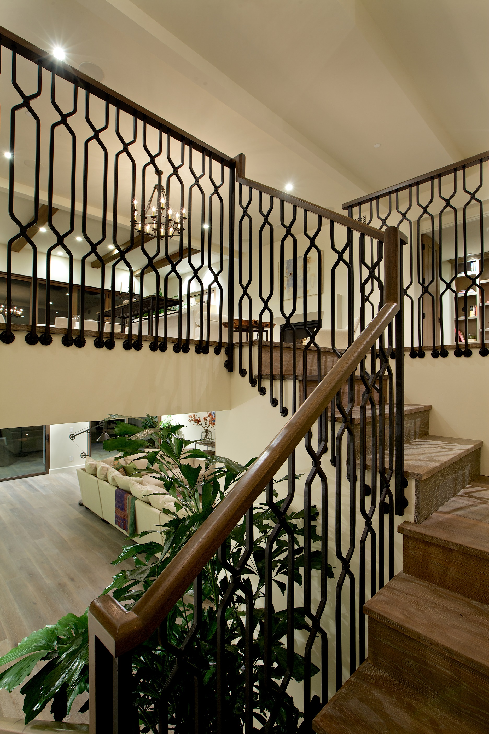 Custom Hand Forged Iron Railing