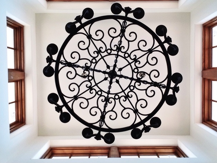 Bottom View of our Custom Chandelier