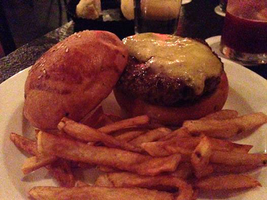 The Burger at Sparrow features Longhorn beef topped with cheddar