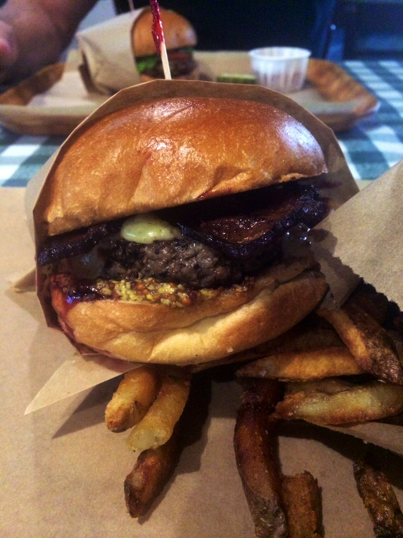 The Whiskey Burger from Rodeo Goat in Ft. Worth!