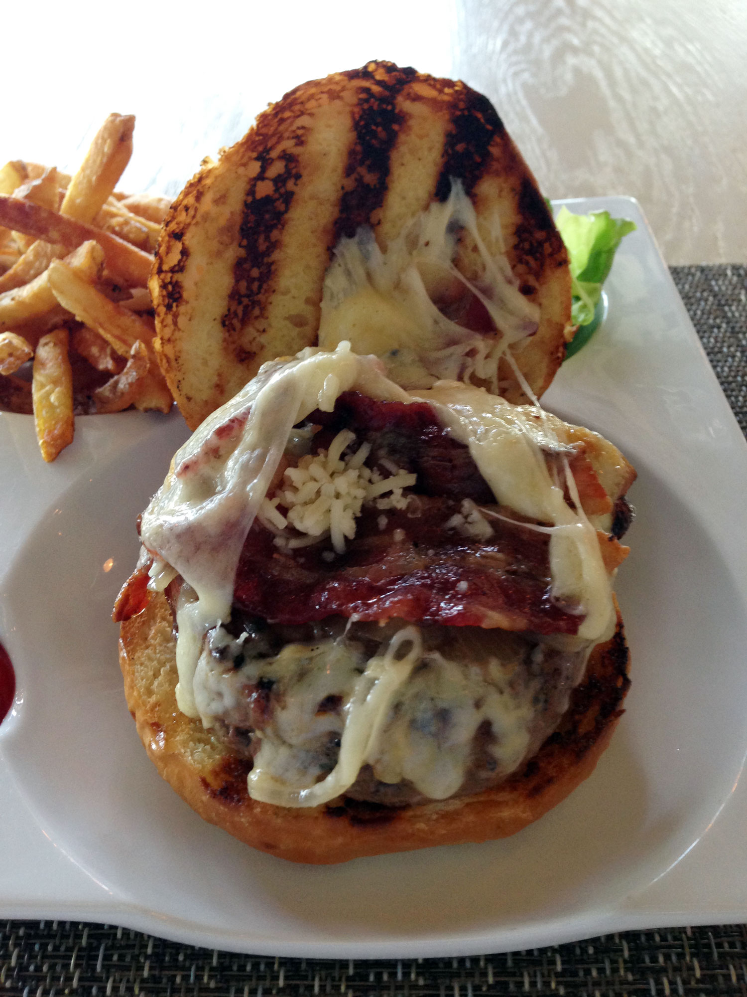 The Oak Grilled Burger from award-winning chef, Bradley Ogden