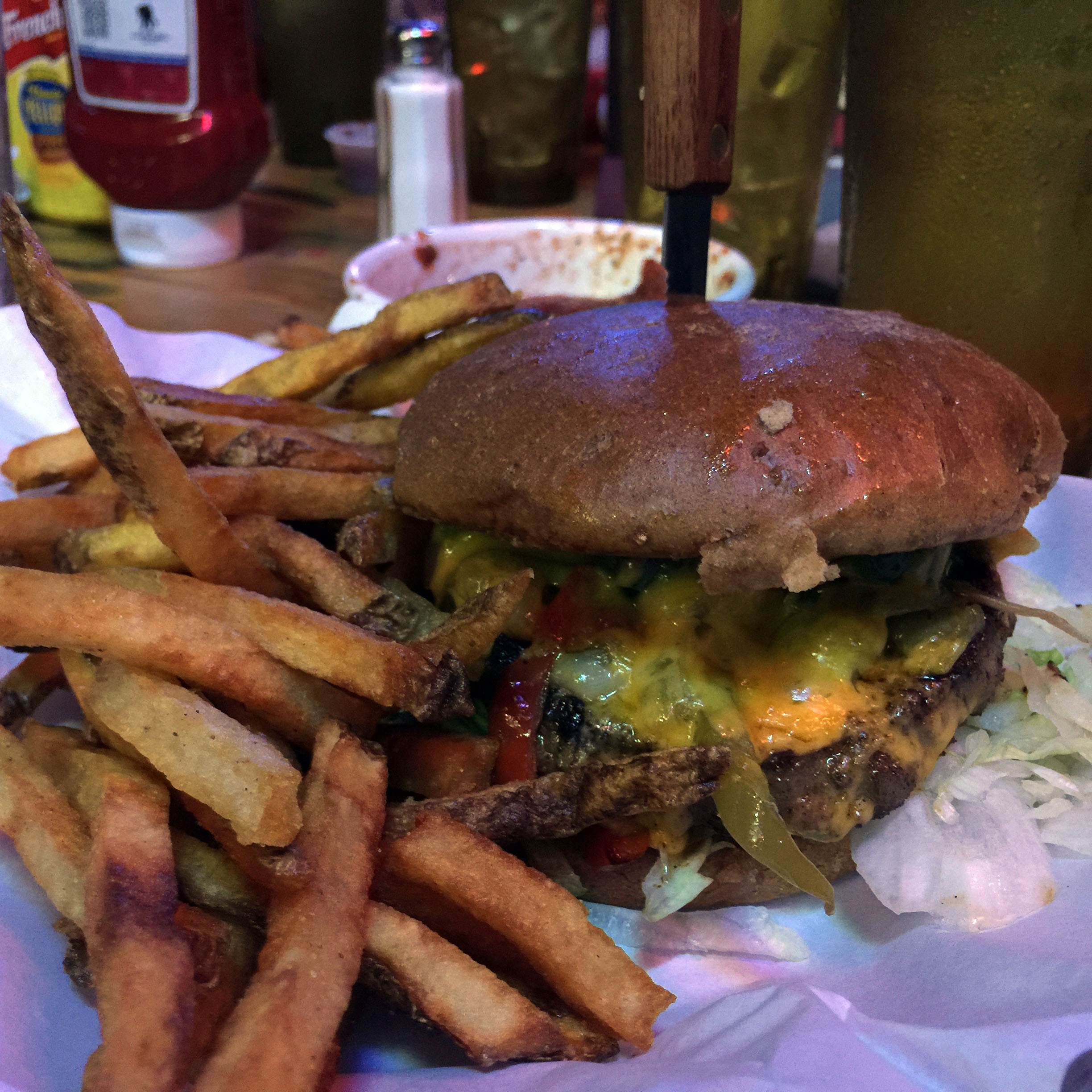 Blackened Grilled Jalapeno Cheddar Burger was an underwhelming experience