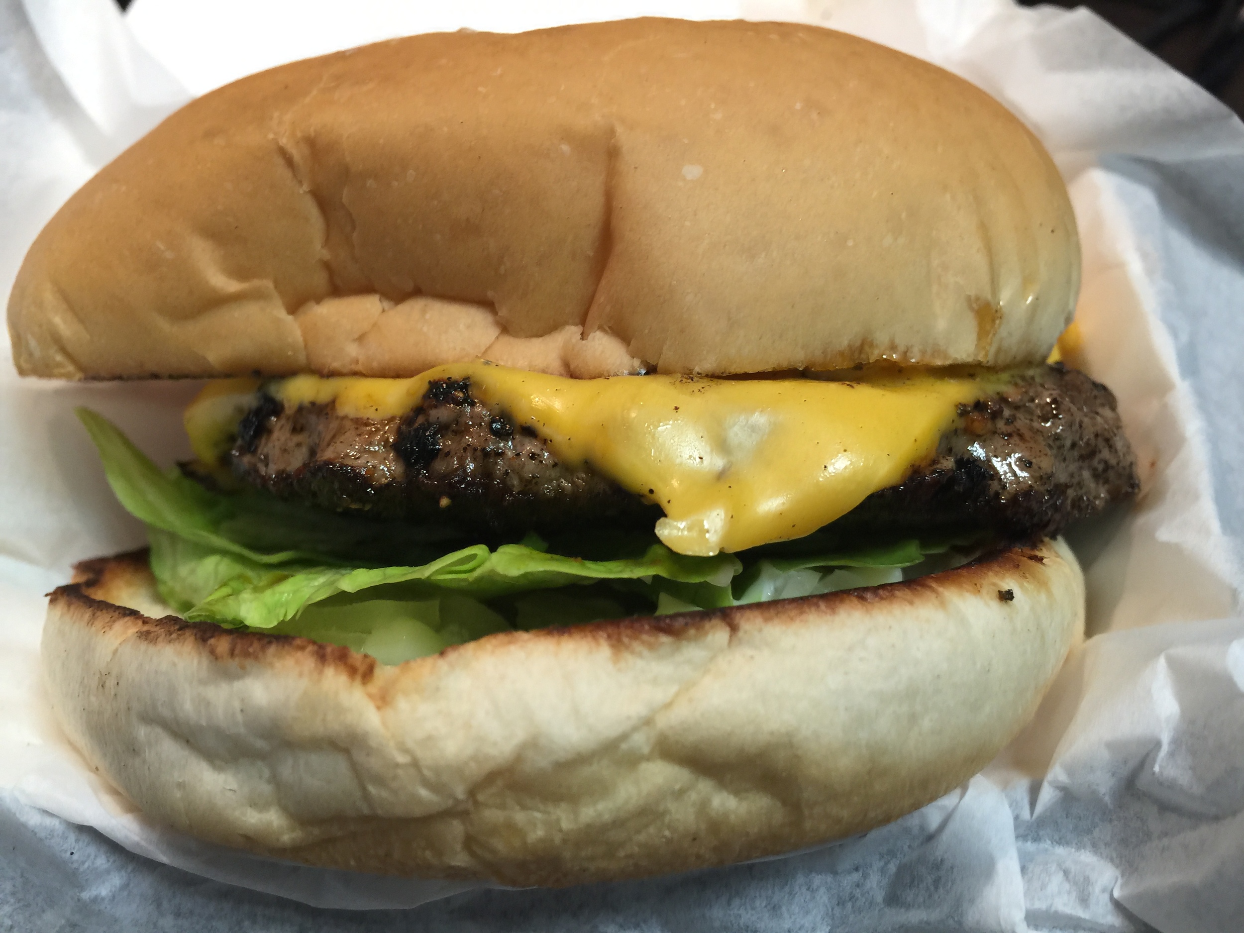 Cheeseburger from Bubba's Texas Burger Shack Food Truck