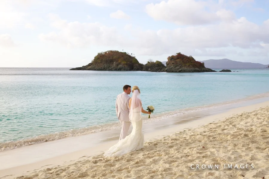 St John Wedding Trunk Bay Beach — CROWN IMAGES