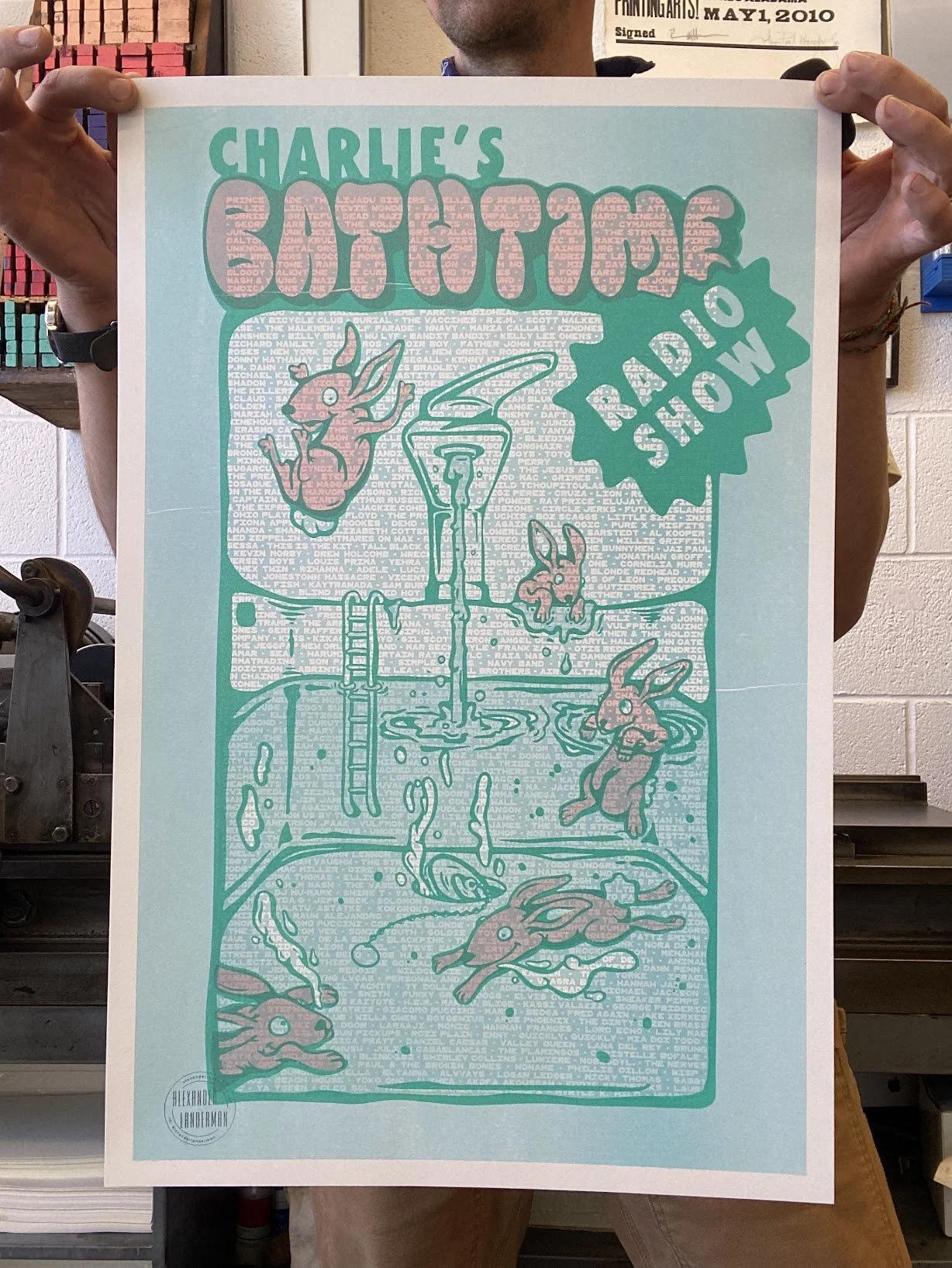 Charlies Bathtime Radio Show Relief Poster.jpg