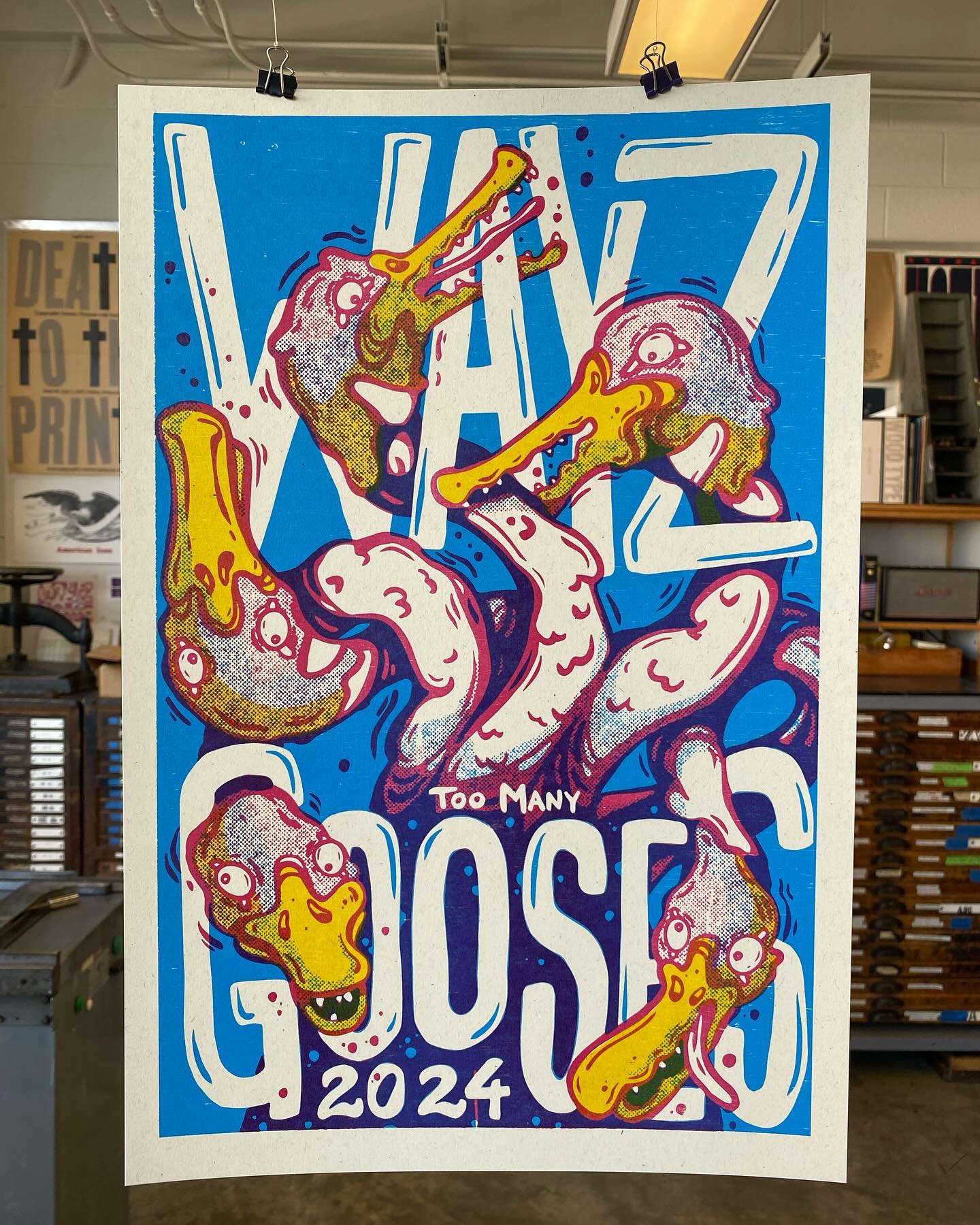 It will be November before you know it!!! Time to get on press and make silly things to give to all your @hamiltonwoodtype friends at the Wayzgoose!!! Come find me during the print swap/sale and I&rsquo;ll give you one of these silly little unofficia