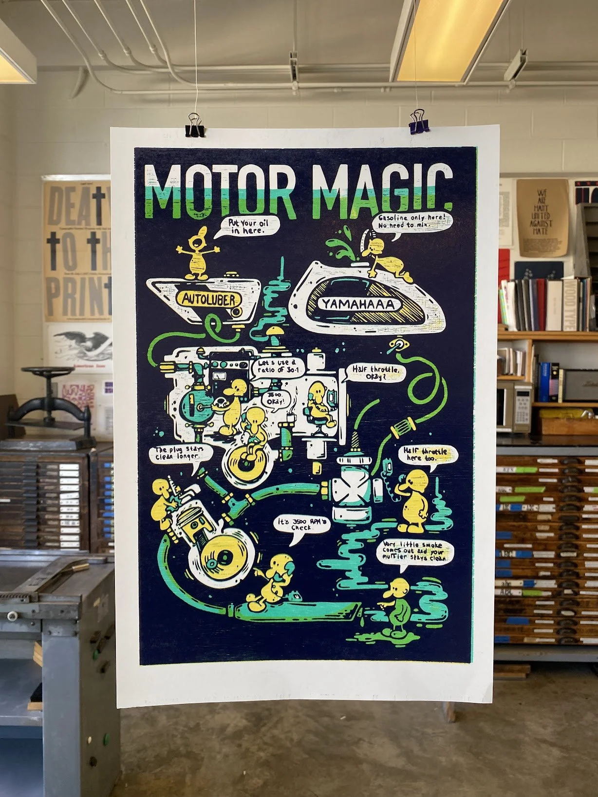 Yamaha Yamaluber Poster Print Landerman.jpg