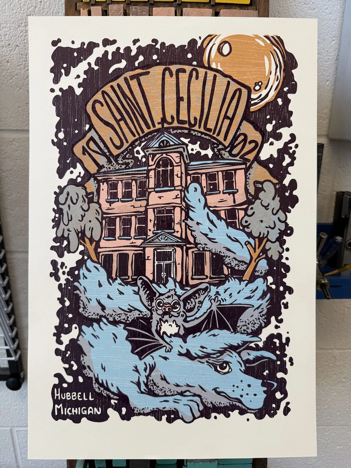 Saint Cecilia Hubbell Michigan Letterpress.jpg