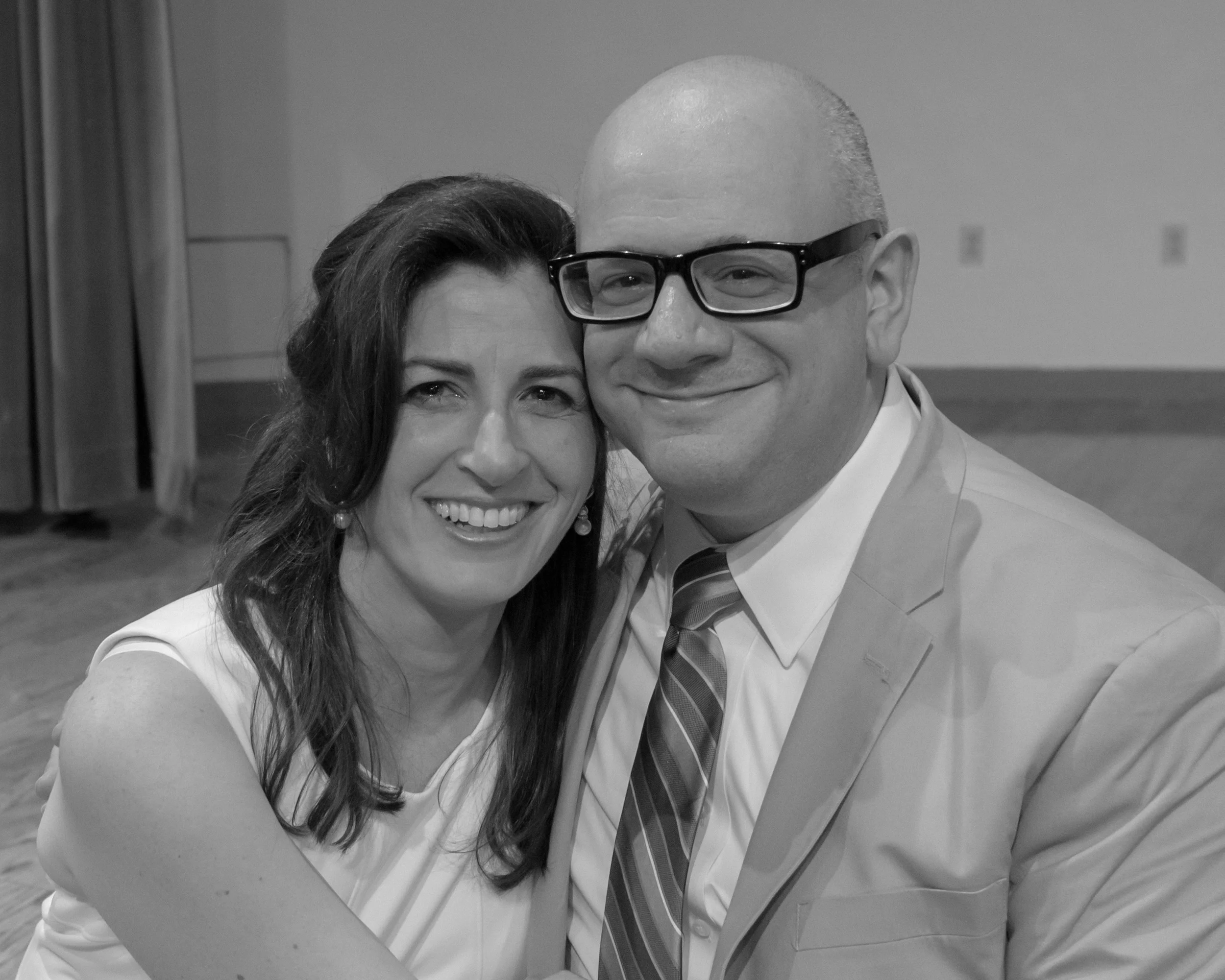 Ronit and David on their wedding day.