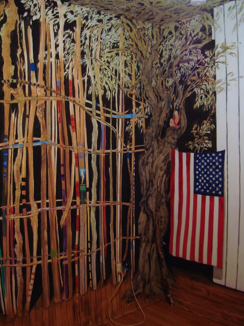 Kai Teichert, "Hudson Room," Installation at LKC, Hudson, NY, 2013