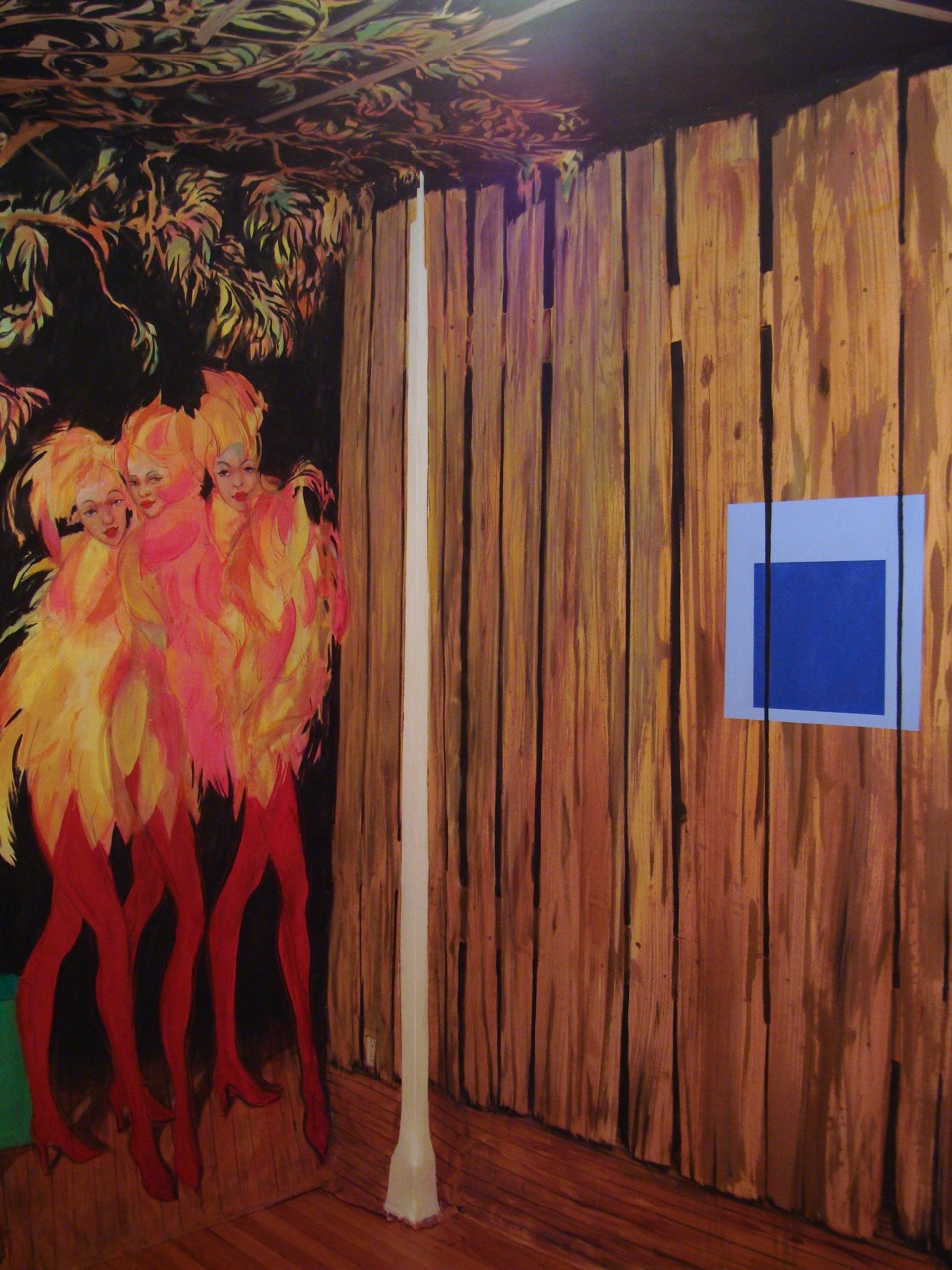 Kai Teichert, "Hudson Room," Installation at LKC, Hudson, NY, 2013