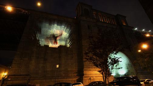 Glowing Bulbs, "Mobile in Motion," 2010