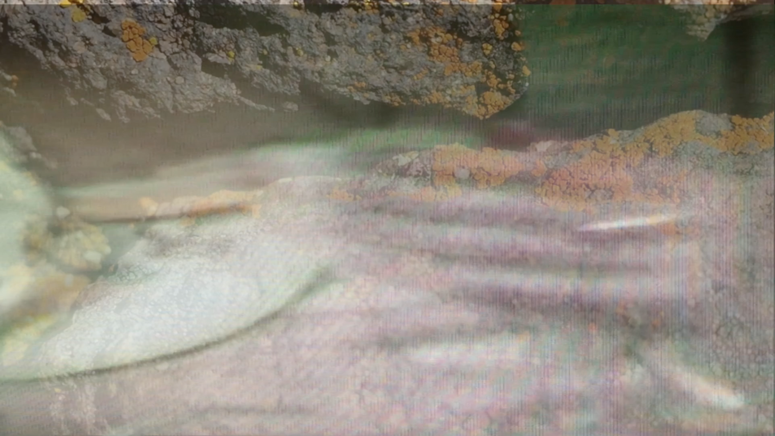  Still from "Subliminal," by Nina Sobell and Laura Ortman, digital video, 2015 