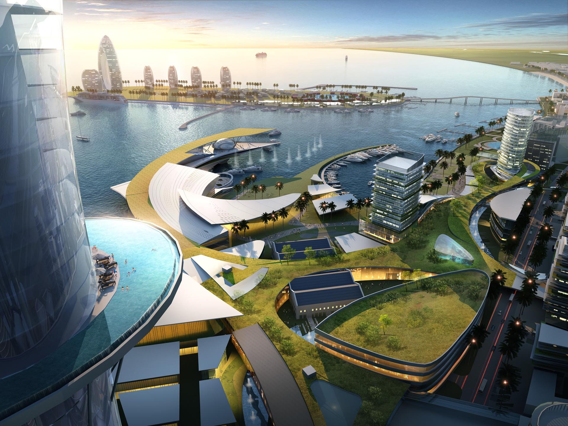 三亚湾城市港区概念规划