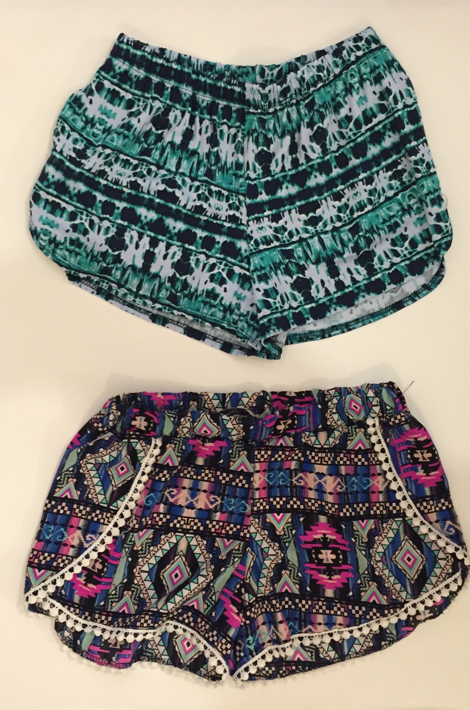 Printed shorts are perfect for parties or great with a tank on hot summer days