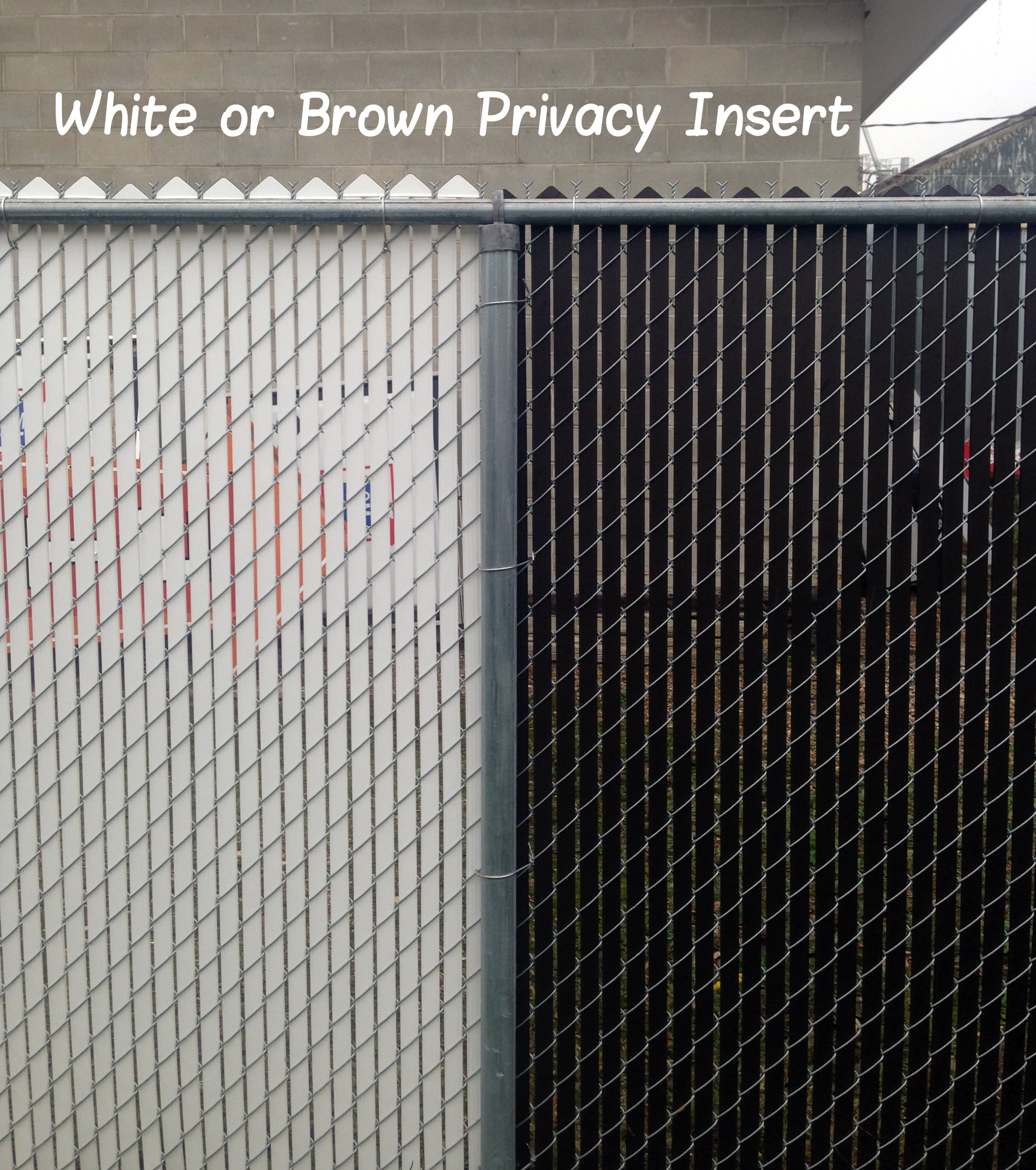 White / Brown Privacy Insert