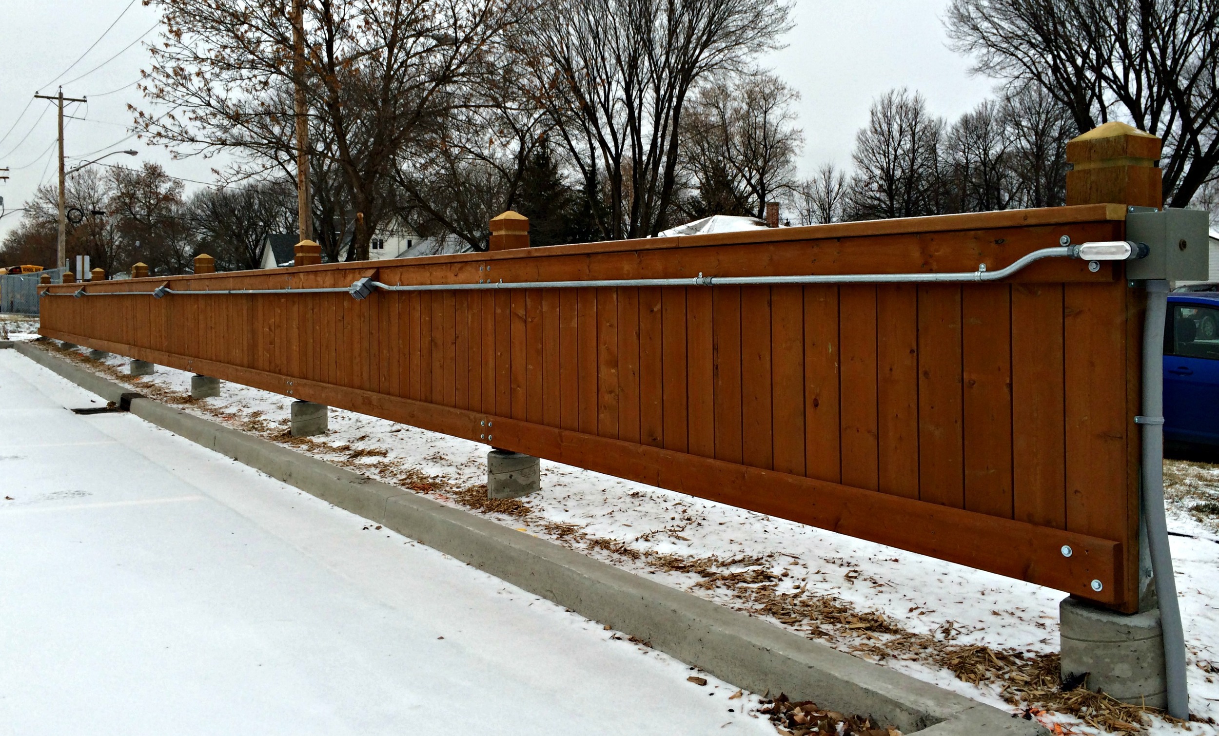 Wood Parking Barrier