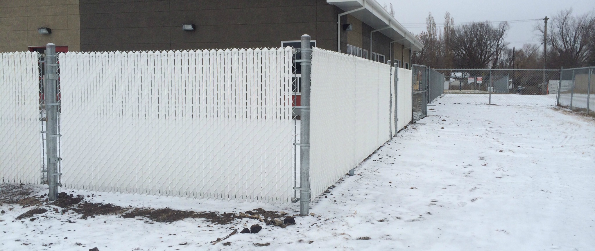 Chain Link with White Mesh Insert