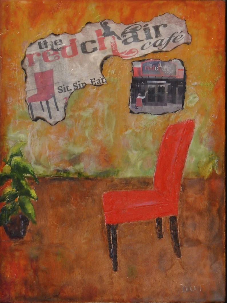 The Red Chair by Dot Tideman