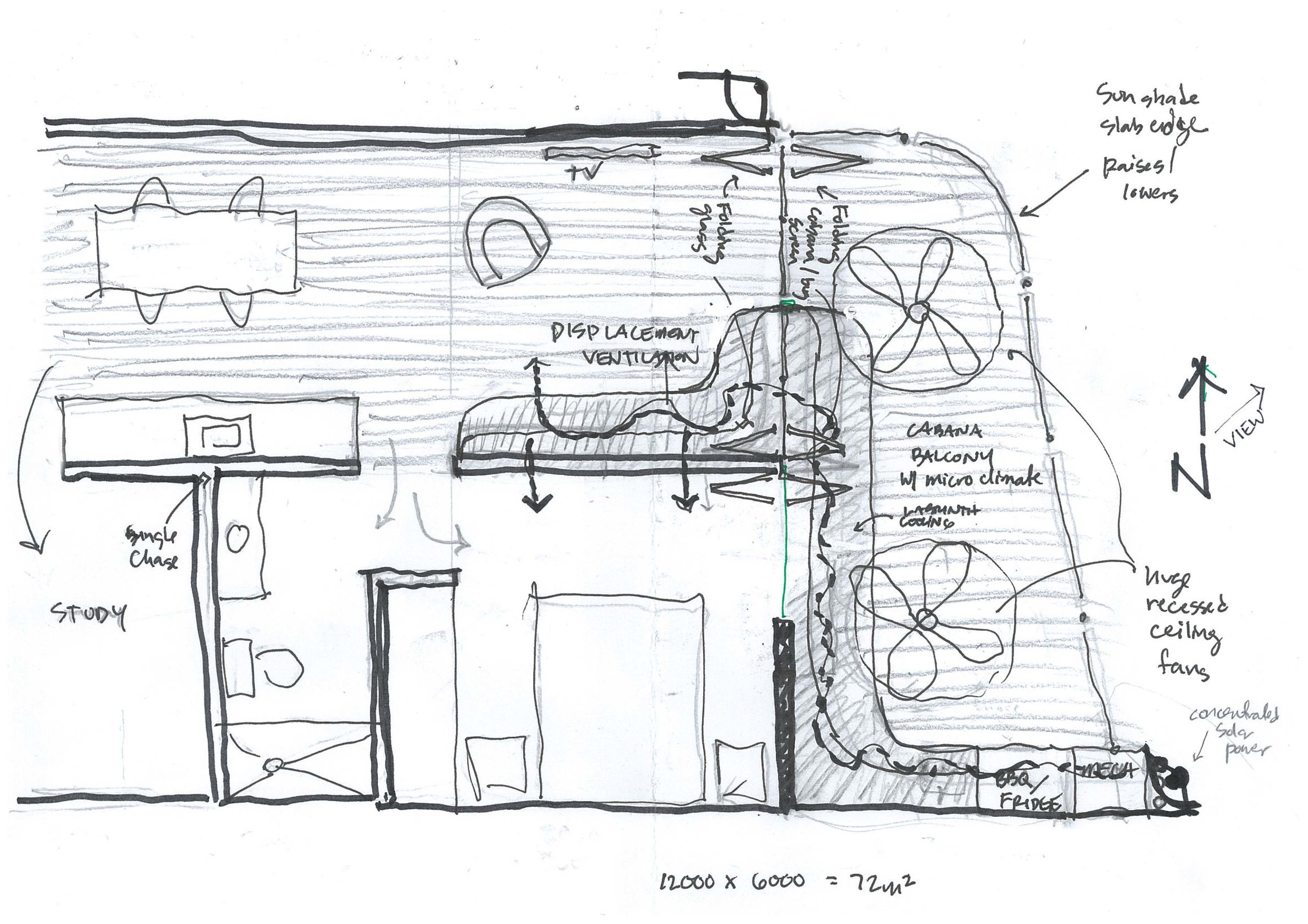 Balconies were intended to&nbsp;function as an extension of living space as personal balcony cabanas - providing both solar shading and&nbsp;mitigation of the sub-tropical climate.&nbsp;&nbsp;&nbsp;