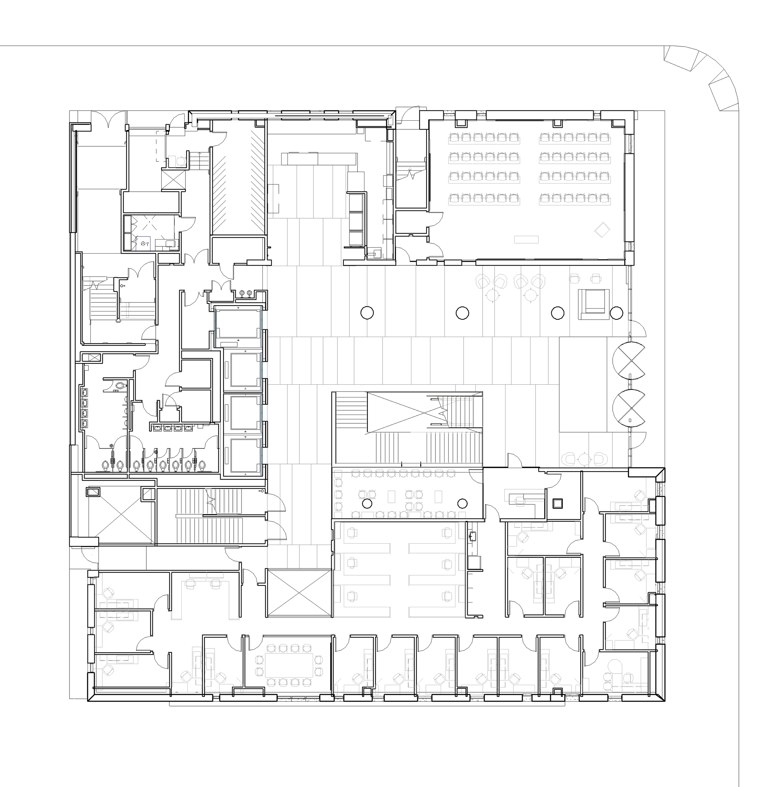 Ground Floor - Lobby, Dentistry Student Services and Nursing Classroom