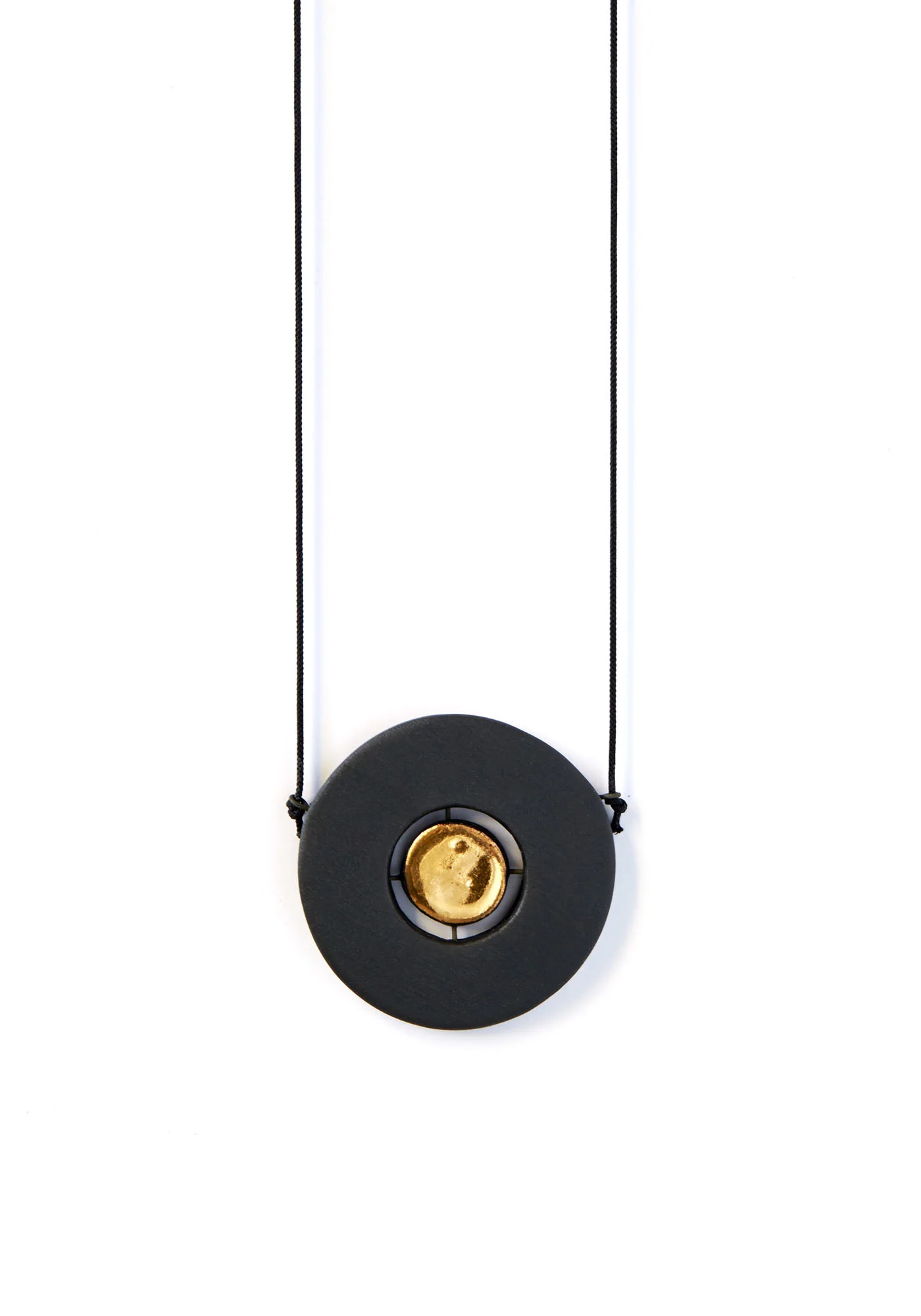 Floating Disc Pendant Necklace