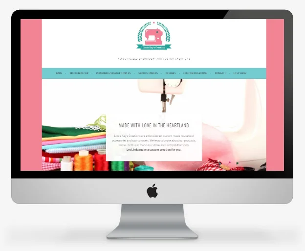 SNEAK PEEK: Website launch for Linda Kay's Creations