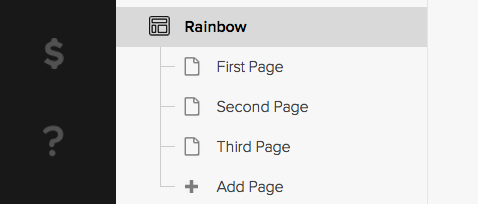 Figure 2. Sub-pages corresponding to the sections in Figure 1