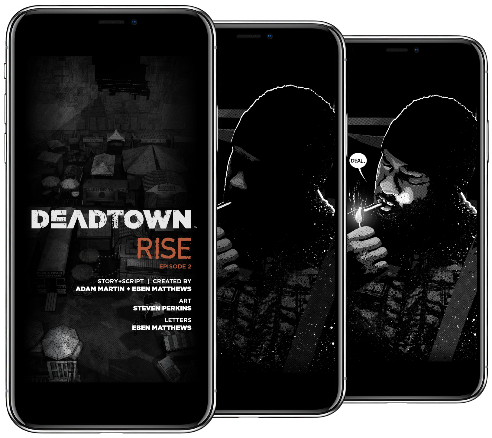 DeadTown utilizes M2's innovative Tap-through storytelling technique to create a cinematic experience