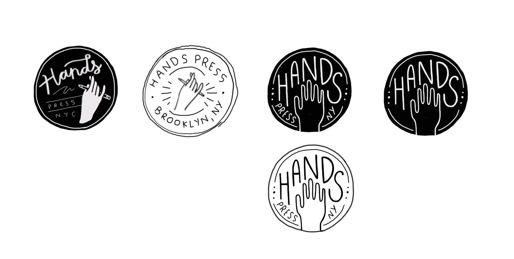 Initial logo idea sketches.