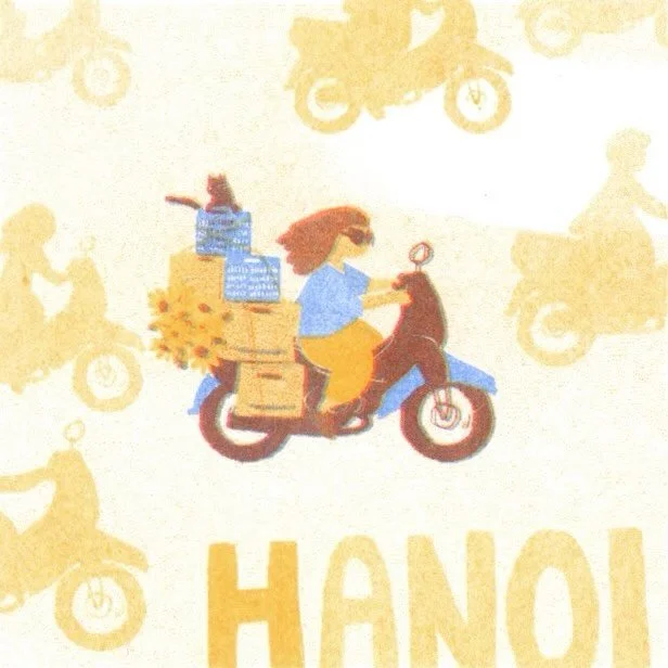 I wanted to capture a memory I have of this time last year: navigating amongst a sea of motorbikes through Hanoi as I began a month long trip through SE Asia. The energy of exploring a new city and its rhythms never gets old. It was impressive to see