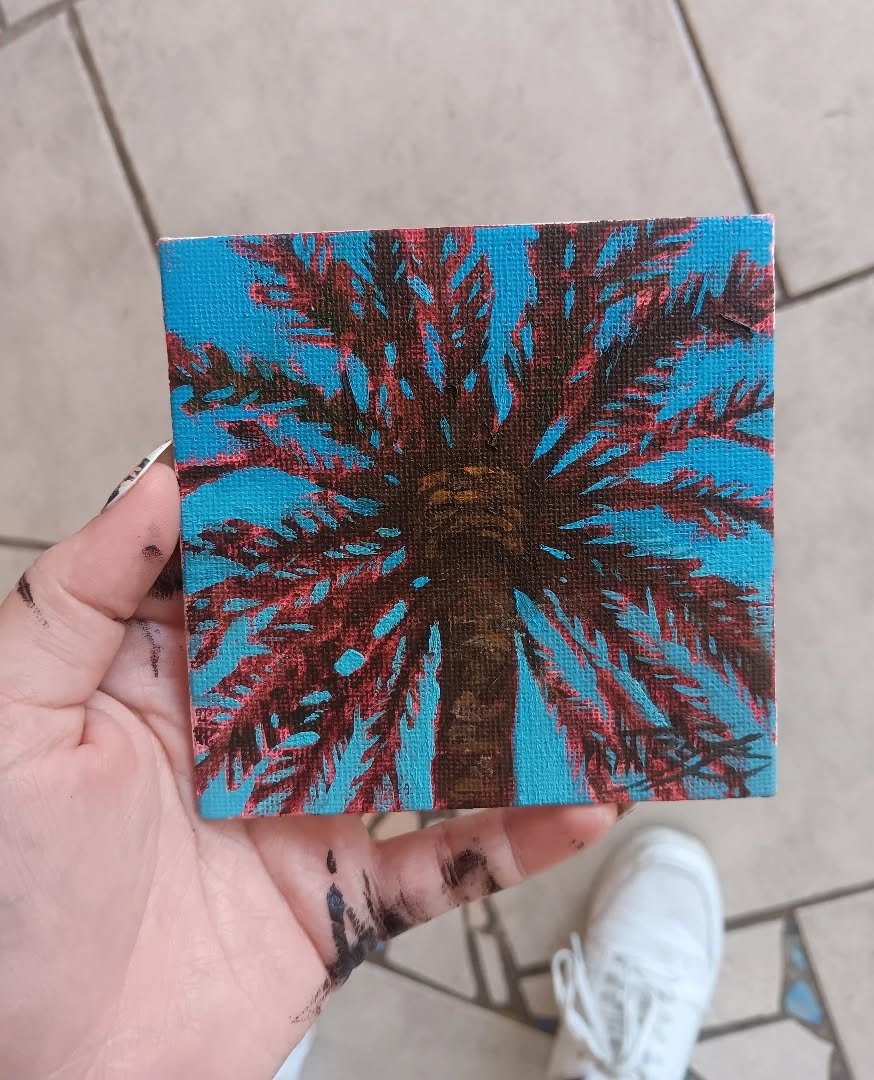 44/100 

My 100 day project from last year is spilling over into this year. Whoops! Some more mini palm trees coming your way.

.

@dothe100dayproject

#the100dayproject #the100dayproject2024 #the100dayproject2025 #sandiegoartclasses #oneofakindart #