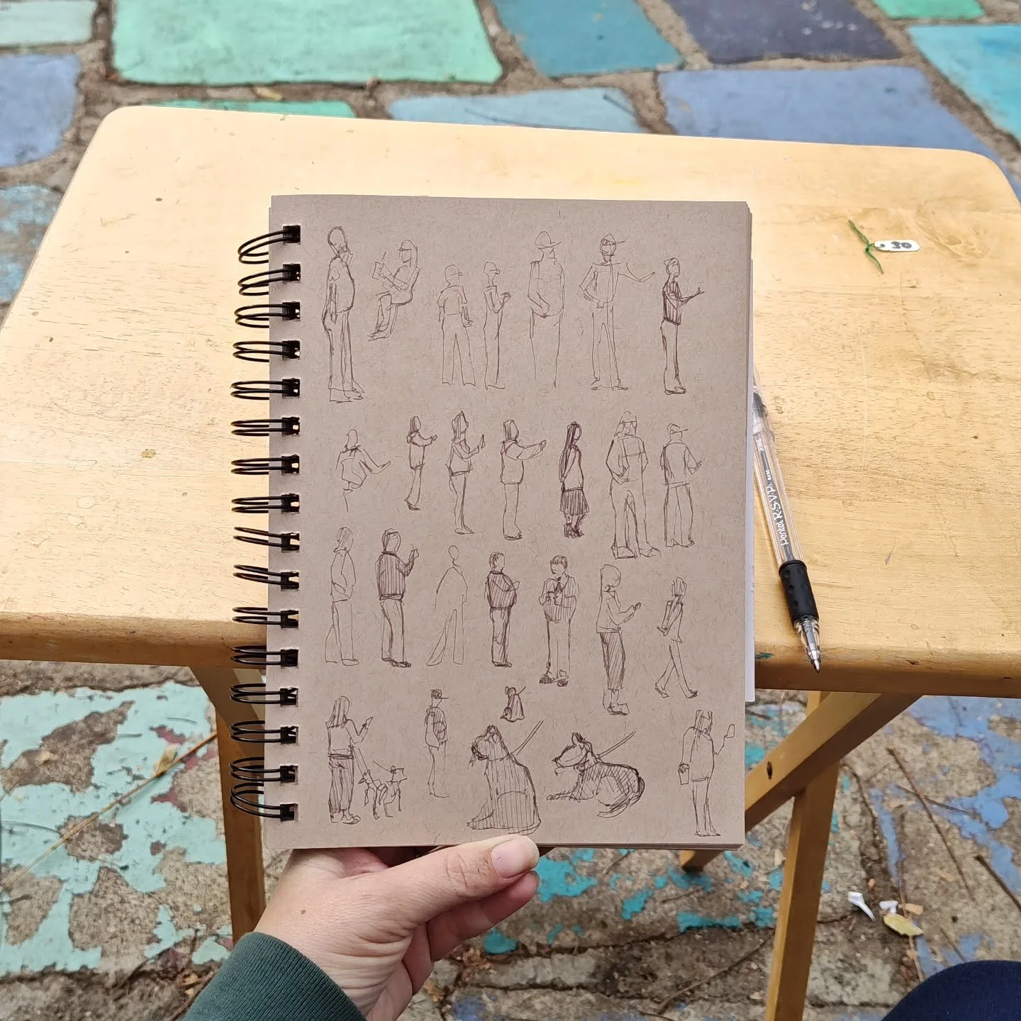 Day 21 #stradaeasel 
A page of gestures at the coffee cart again,I love doing these!
#figuredrawing #sketchbook