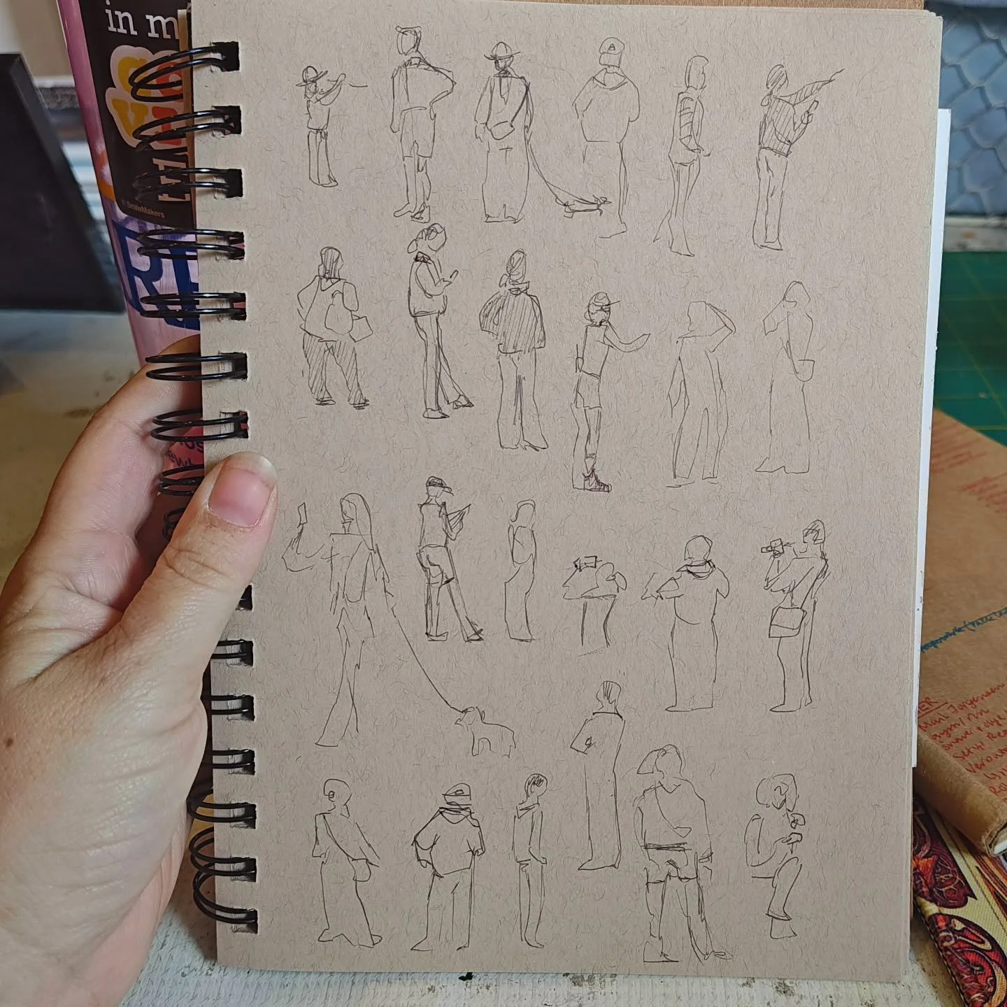 Day 22 #stradaeasel another page of coffee cart customers