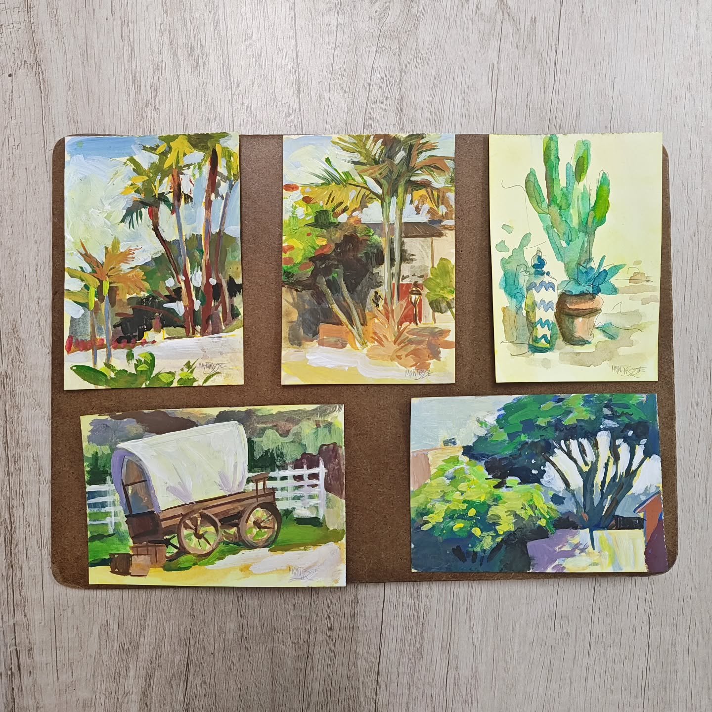 With these I'm officially caught up on my #100dayproject .I am stretching myself to learn some water based mediums. This are a mix of watercolor, gouache, and acrylics. I'm having fun making these and I suppose they are considered mixed media! They'r